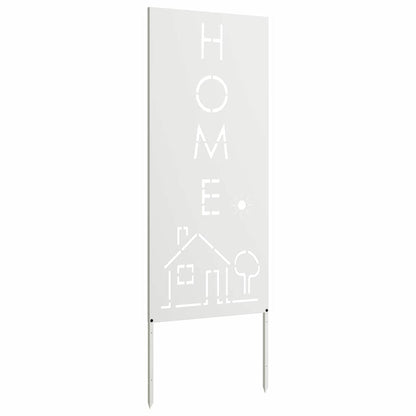 Pannello Decorativo da Giardino Bianco 50 x 140 cm