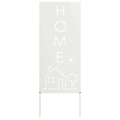 Pannello Decorativo da Giardino Bianco 50 x 140 cm