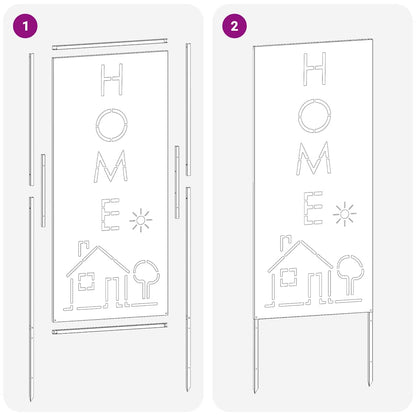 Schermo per privacy in giardino Traforo Antracite 50 x 140 cm