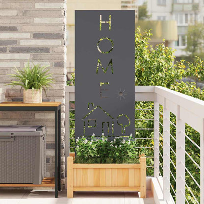 Pannello Decorativo da Giardino Antracite 50 x 140 cm