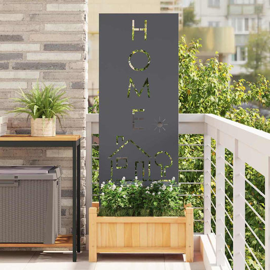 Pannello Decorativo da Giardino Antracite 50 x 140 cm