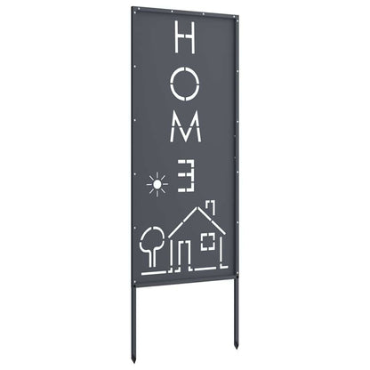 Pannello Decorativo da Giardino Antracite 50 x 140 cm