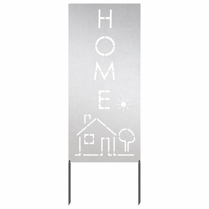 Pannello Decorativo da Giardino Argento 50 x 140 cm