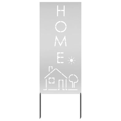 Pannello Decorativo da Giardino Argento 50 x 140 cm