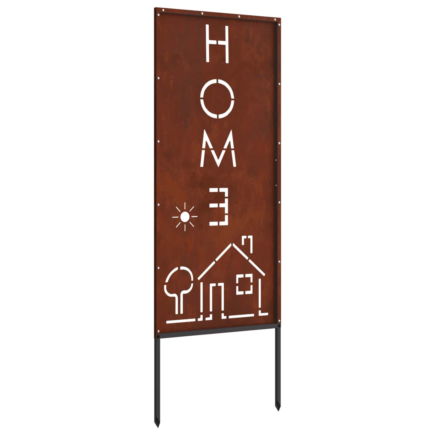Schermo per privacy in giardino Traforo Ruggine 50 x 140 cm