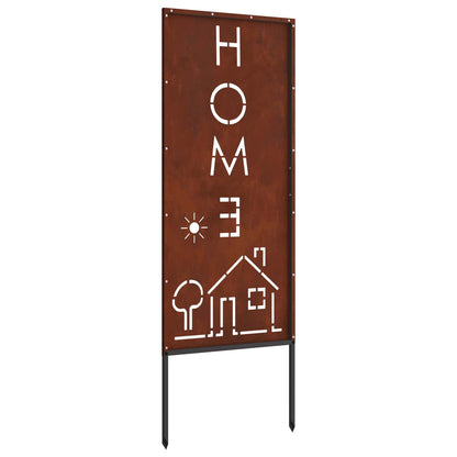 Schermo per privacy in giardino Traforo Ruggine 50 x 140 cm