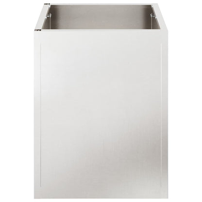 Vaso da giardino Argento Acciaio inossidabile