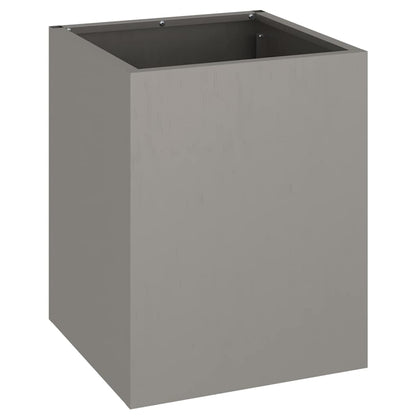 Vaso da giardino Marrone 32 x 32 x 40 cm Acciaio invecchiato