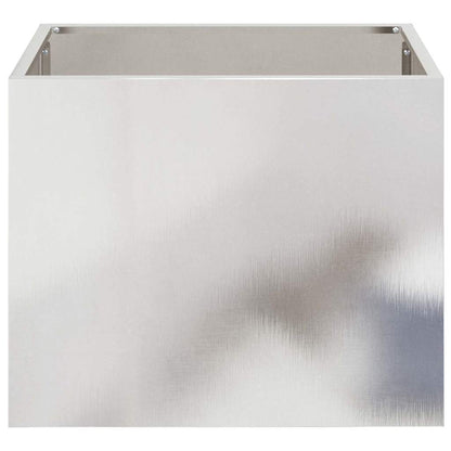 Vaso da giardino Argento 50 x 32 x 40 cm Acciaio inossidabile