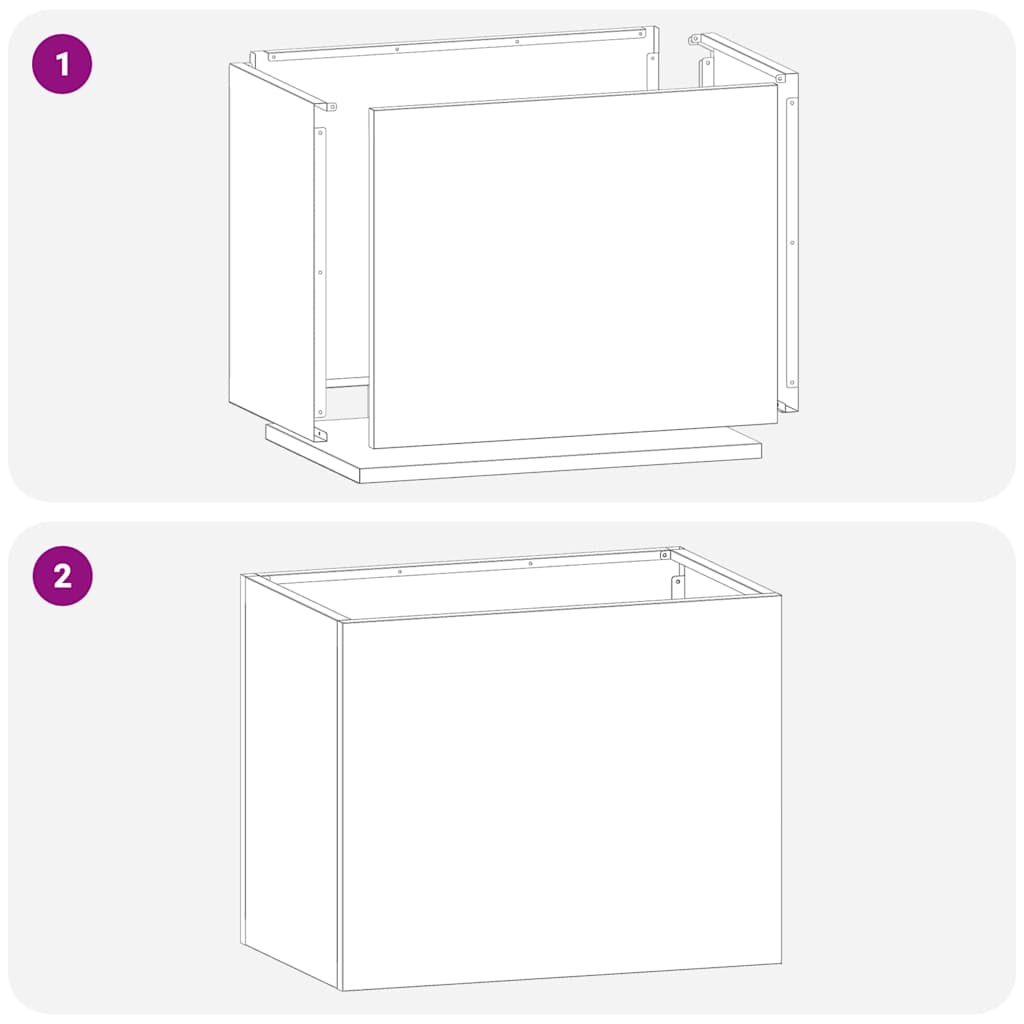 Vaso da giardino Argento 50 x 32 x 40 cm Acciaio zincato