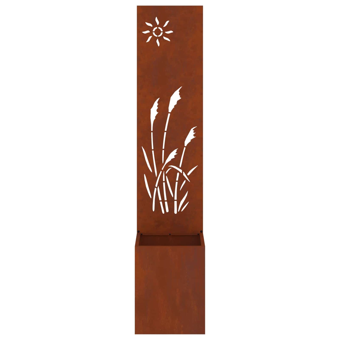 Schermo per privacy in giardino Traforo Ruggine 32 x 140 cm