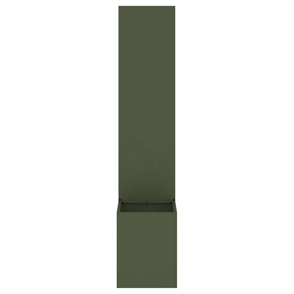 Vaso da Giardino con Pannello Decorativo Oliver verde