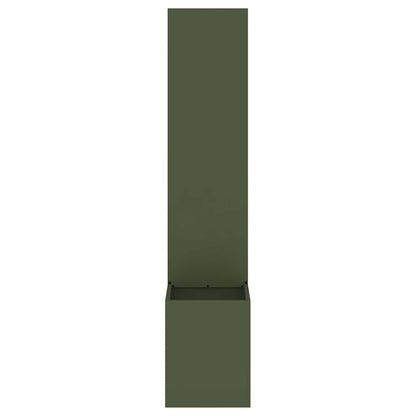 Vaso da Giardino con Pannello Decorativo Oliver verde