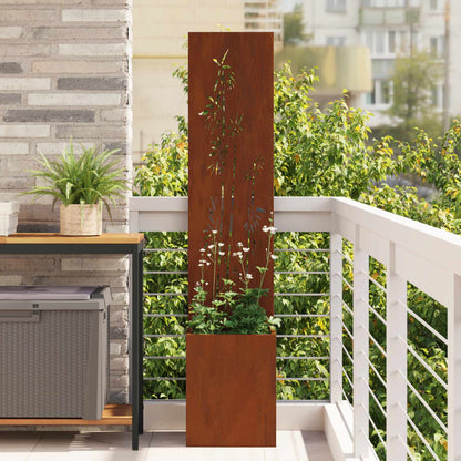 Schermo per privacy in giardino Ruggine 32 x 32 x 150 cm | homemem39