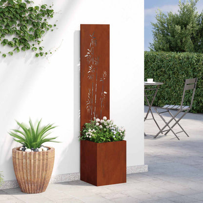 Schermo per privacy in giardino Ruggine 32 x 32 x 150 cm | homemem39