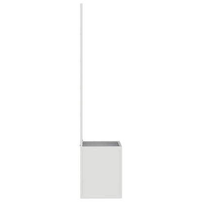Vaso da Giardino con Pannello Decorativo Argento 32 x 140 cm