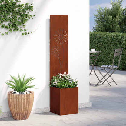 Schermo per privacy in giardino Ruggine 32 x 32 x 150 cm | homemem39