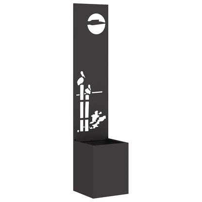 Schermo per privacy in giardino Traforo Nero 32 x 140 cm