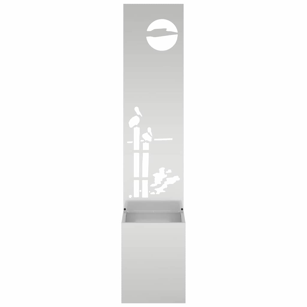 Schermo per privacy in giardino Traforo Argento 32 x 140 cm