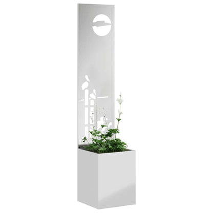Schermo per privacy in giardino Traforo Argento 32 x 140 cm