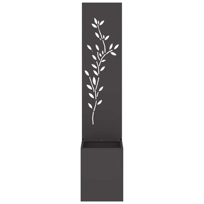 Schermo per privacy in giardino Floreale Nero 32 x 140 cm