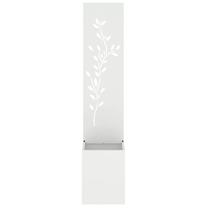 Schermo per privacy in giardino Floreale Bianco 32 x 140 cm