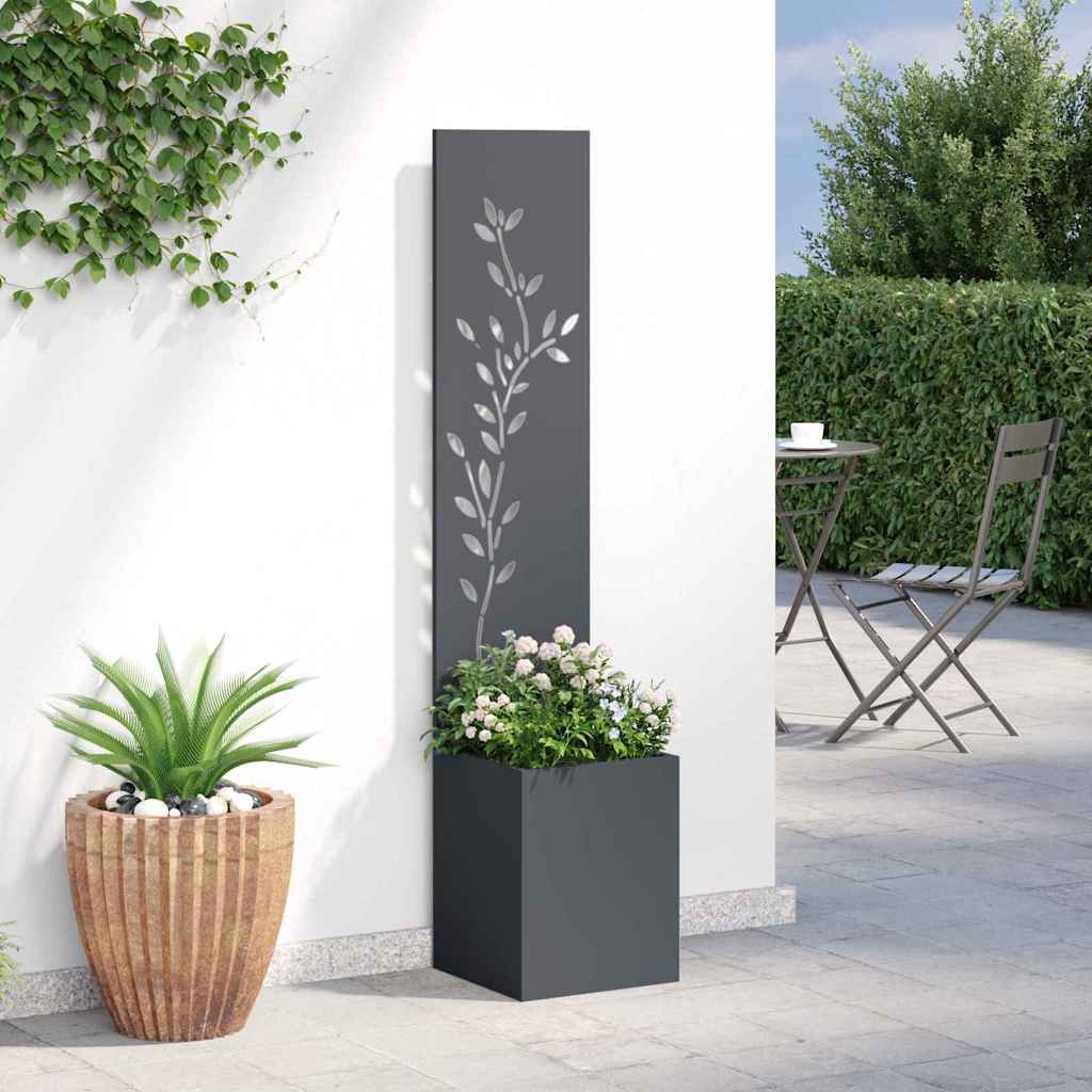 Schermo per privacy in giardino Floreale Antracite 32 x 140 cm