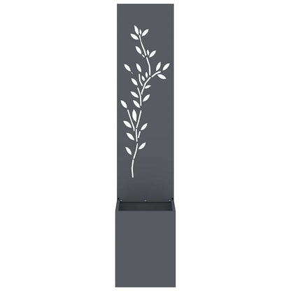 Schermo per privacy in giardino Floreale Antracite 32 x 140 cm