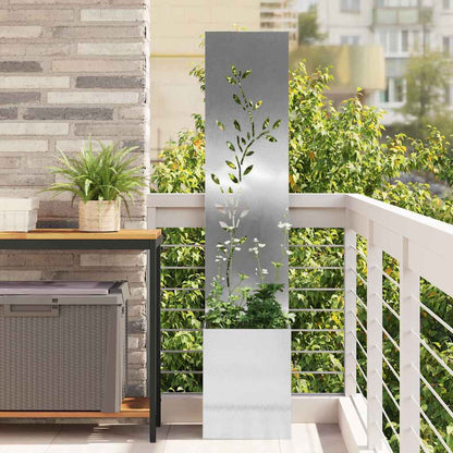 Schermo per privacy in giardino Floreale Argento 32 x 140 cm