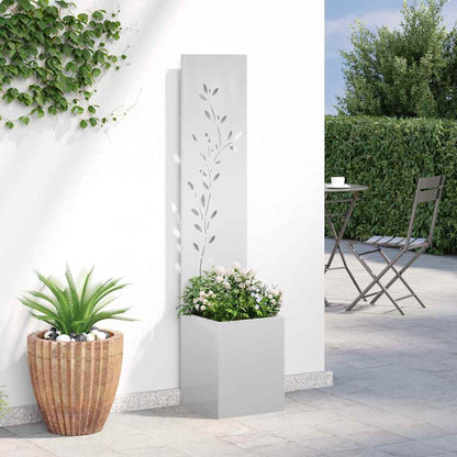 Schermo per privacy in giardino Floreale Argento 32 x 140 cm