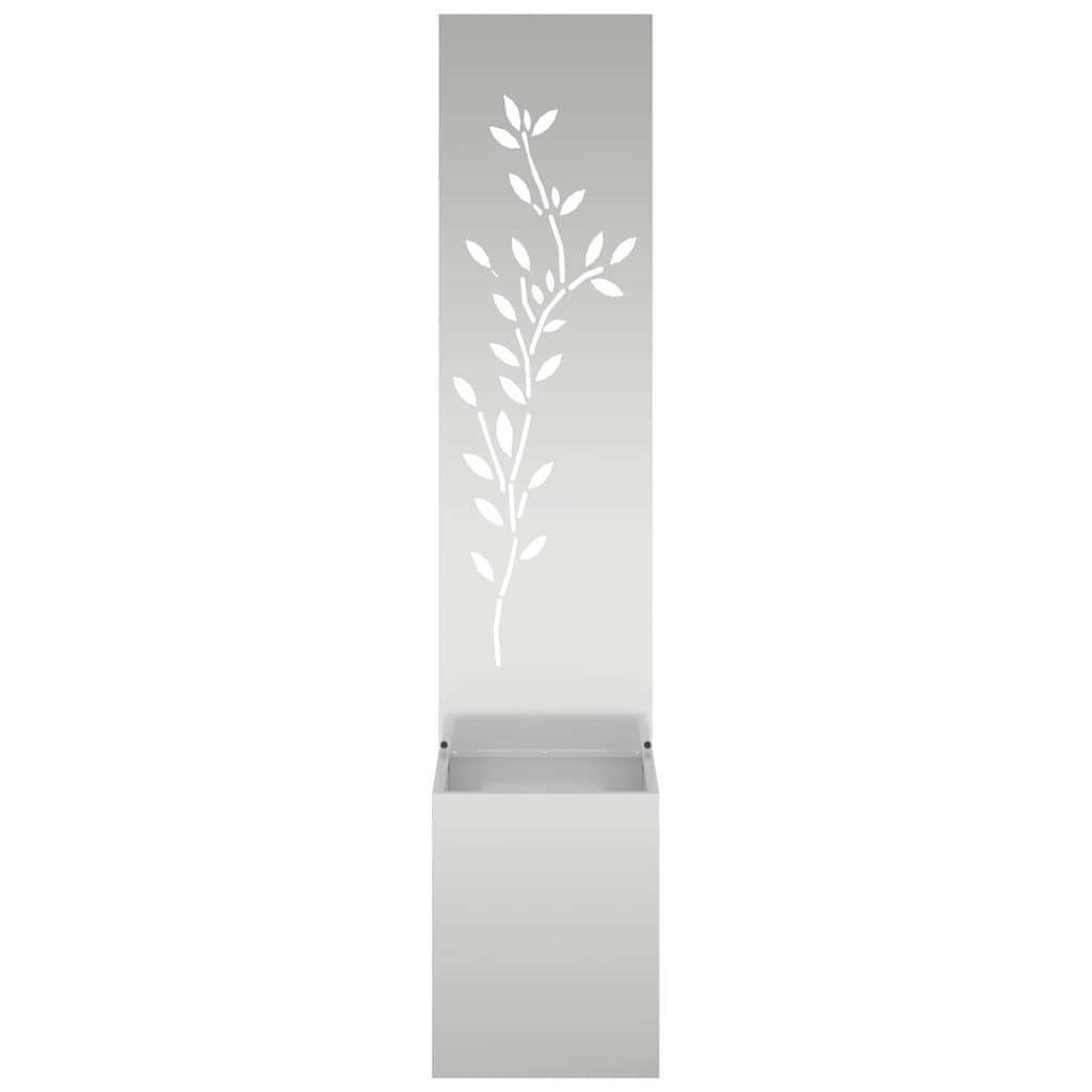 Schermo per privacy in giardino Floreale Argento 32 x 140 cm