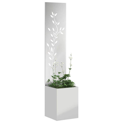 Schermo per privacy in giardino Floreale Argento 32 x 140 cm