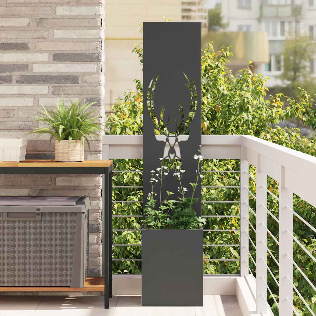 Schermo per privacy in giardino Stampa animale Nero 32 x 140 cm