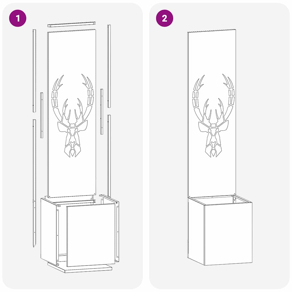Schermo per privacy in giardino Bianco 32 x 140 cm