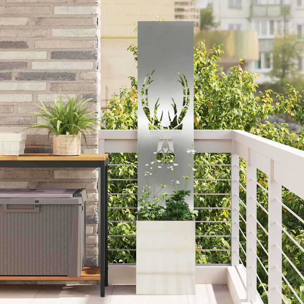 Schermo per privacy in giardino Argento 32 x 32 x 150 cm | homemem39