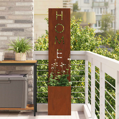 Schermo per privacy in giardino Ruggine 32 x 32 x 150 cm