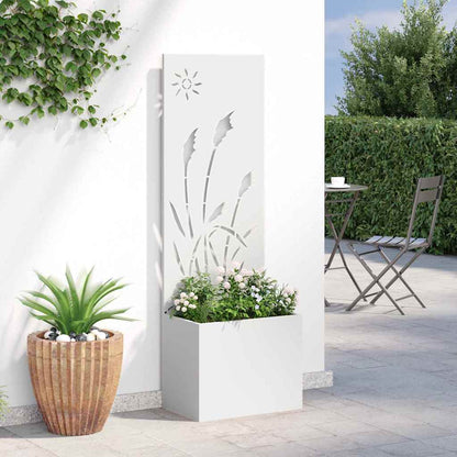 Schermo per privacy in giardino Traforo Bianco 50 x 140 cm