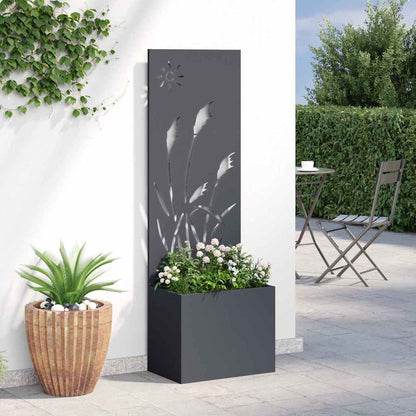 Schermo per privacy in giardino Traforo Antracite 50 x 140 cm