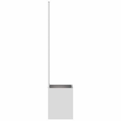 Vaso da Giardino con Pannello Decorativo Argento 50 x 140 cm