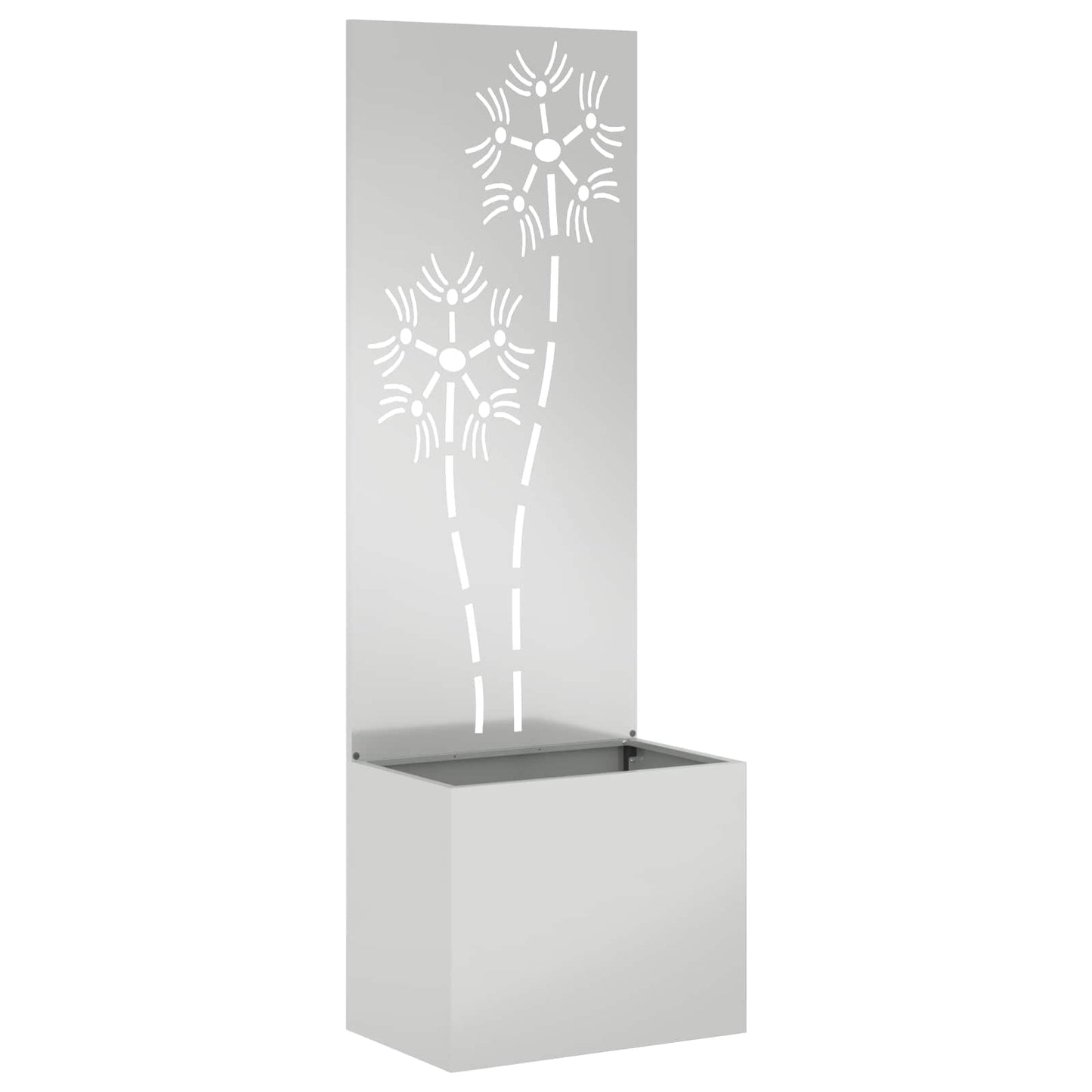 Schermo per privacy in giardino Floreale Argento 50 x 150 cm | homemem39