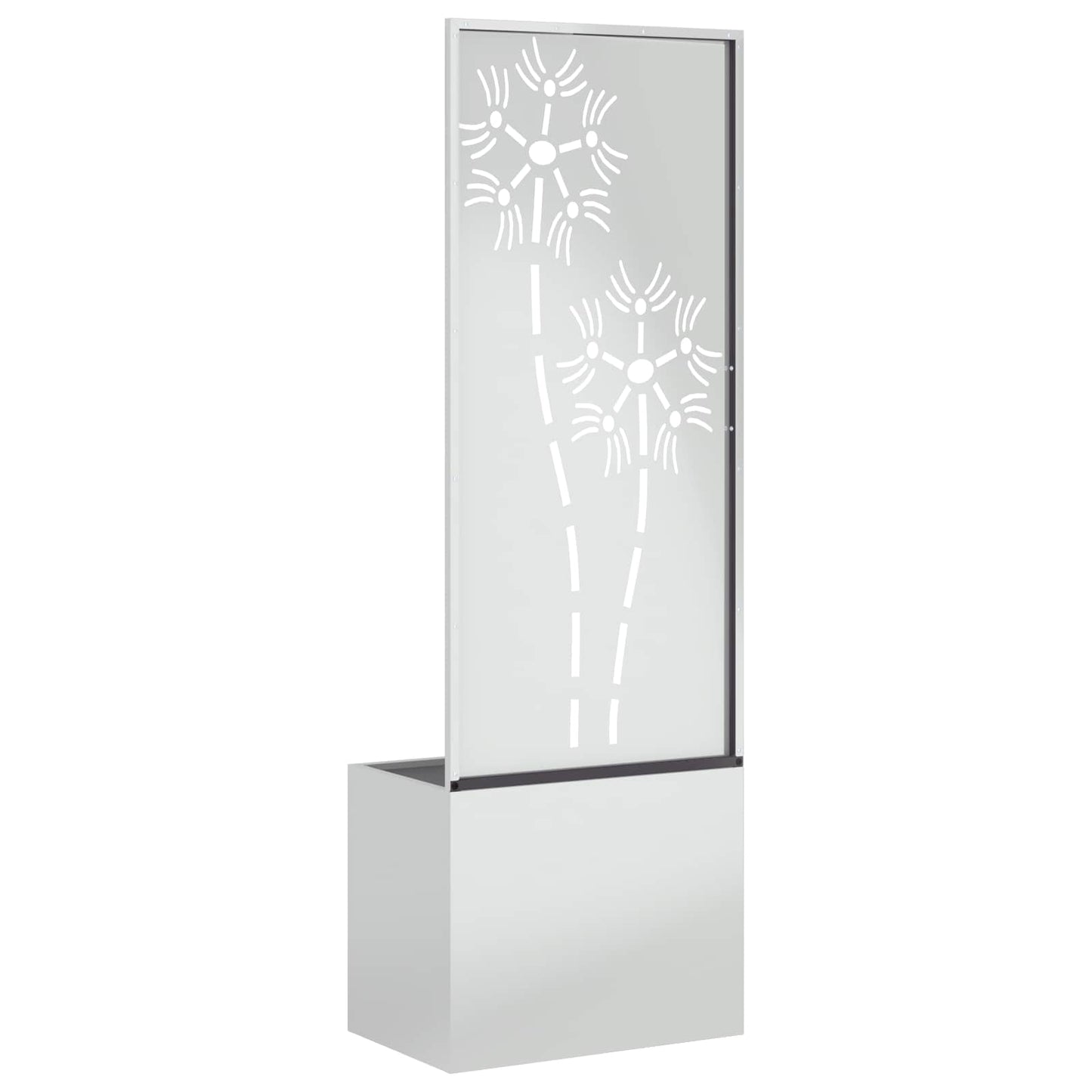 Schermo per privacy in giardino Floreale Argento 50 x 150 cm | homemem39