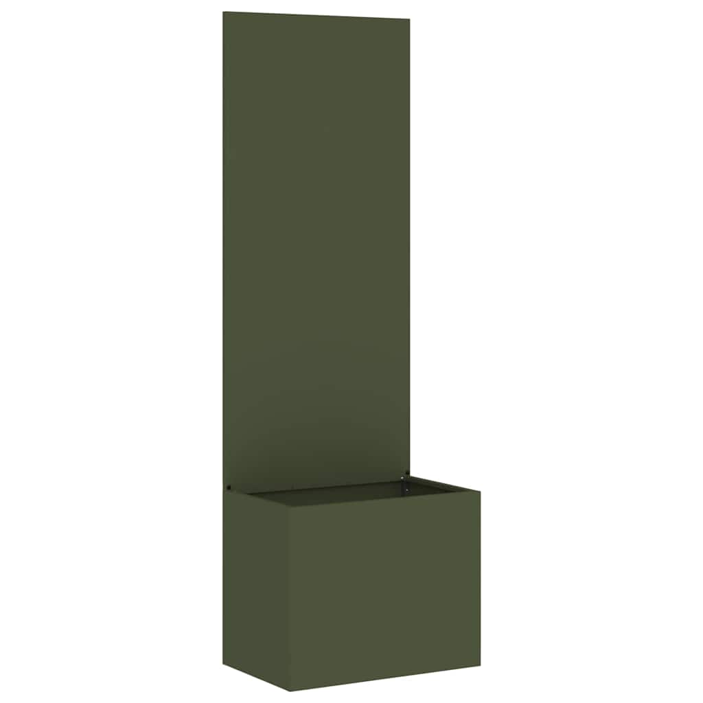 Vaso da Giardino con Pannello Decorativo Oliver verde