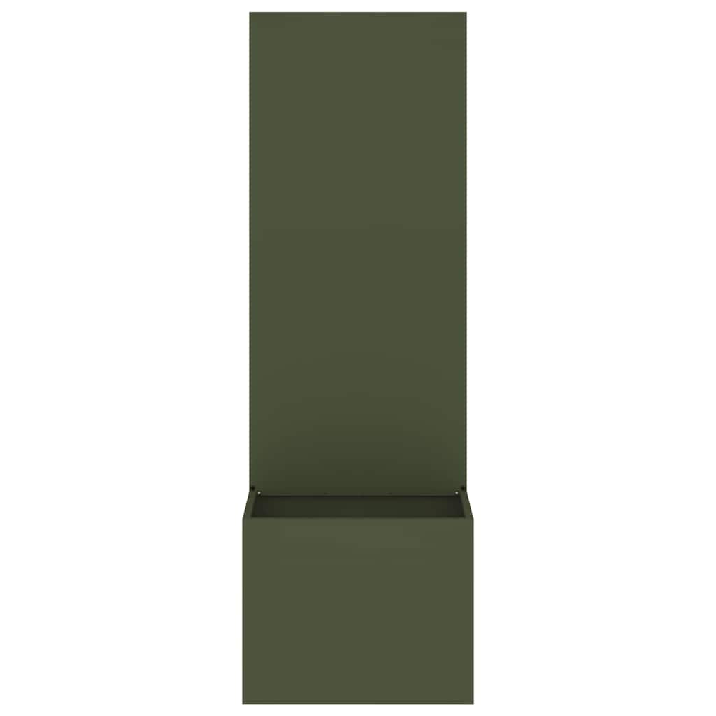 Vaso da Giardino con Pannello Decorativo Oliver verde