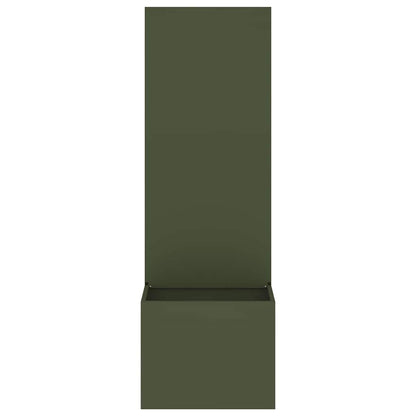 Vaso da Giardino con Pannello Decorativo Oliver verde