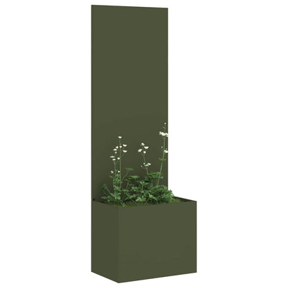Vaso da Giardino con Pannello Decorativo Oliver verde