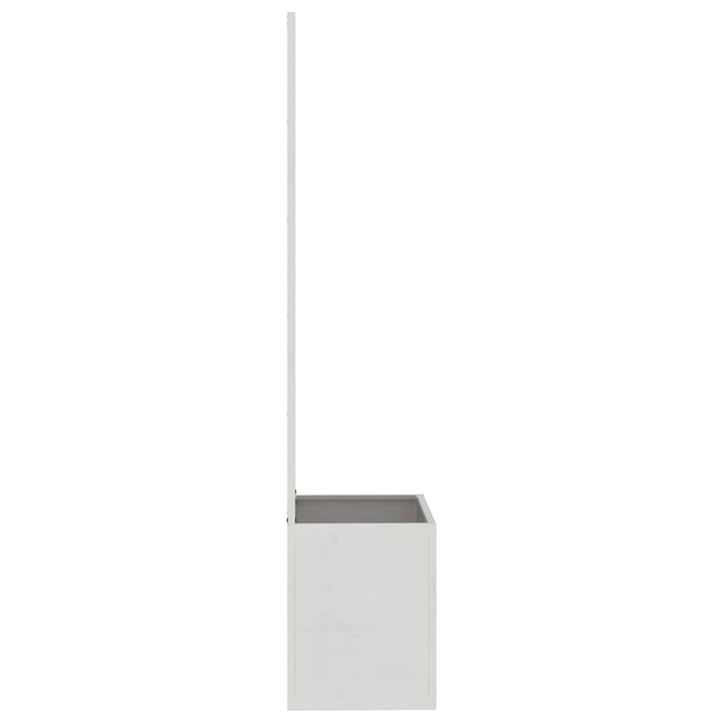 Vaso da Giardino con Pannello Decorativo Argento 50 x 140 cm