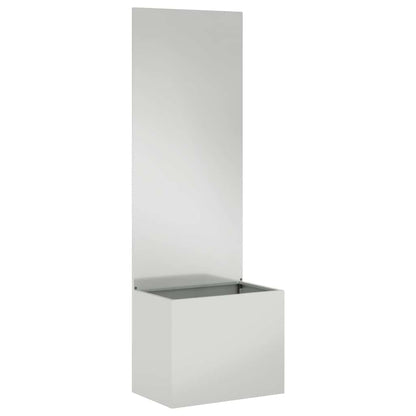 Vaso da Giardino con Pannello Decorativo Argento 50 x 140 cm