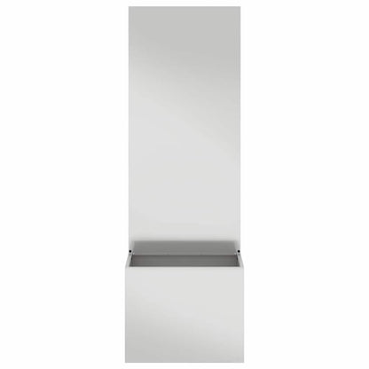 Vaso da Giardino con Pannello Decorativo Argento 50 x 140 cm