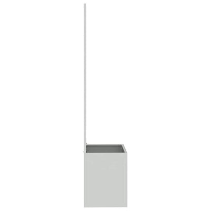 Vaso da Giardino con Pannello Decorativo Argento 50 x 140 cm