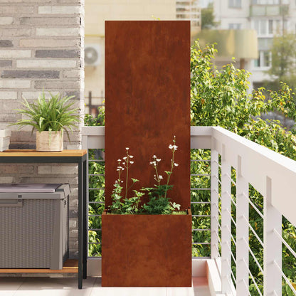 Schermo per privacy in giardino Ruggine 50 x 32 x 150 cm | homemem39